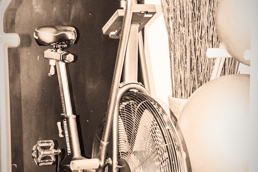 Fan bike in the studio